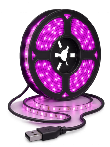 Фитолента для растений светодиодная USB фиолетовый свет IP65 Огонёк OG-LDL37 1 метр